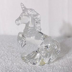 Vintage Princess House 24% Lead Crystal Rocking Unicorn Figurine